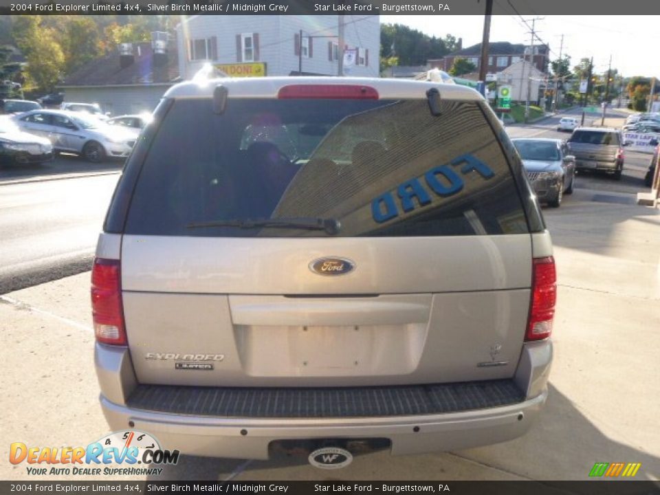 2004 Ford Explorer Limited 4x4 Silver Birch Metallic / Midnight Grey Photo #5