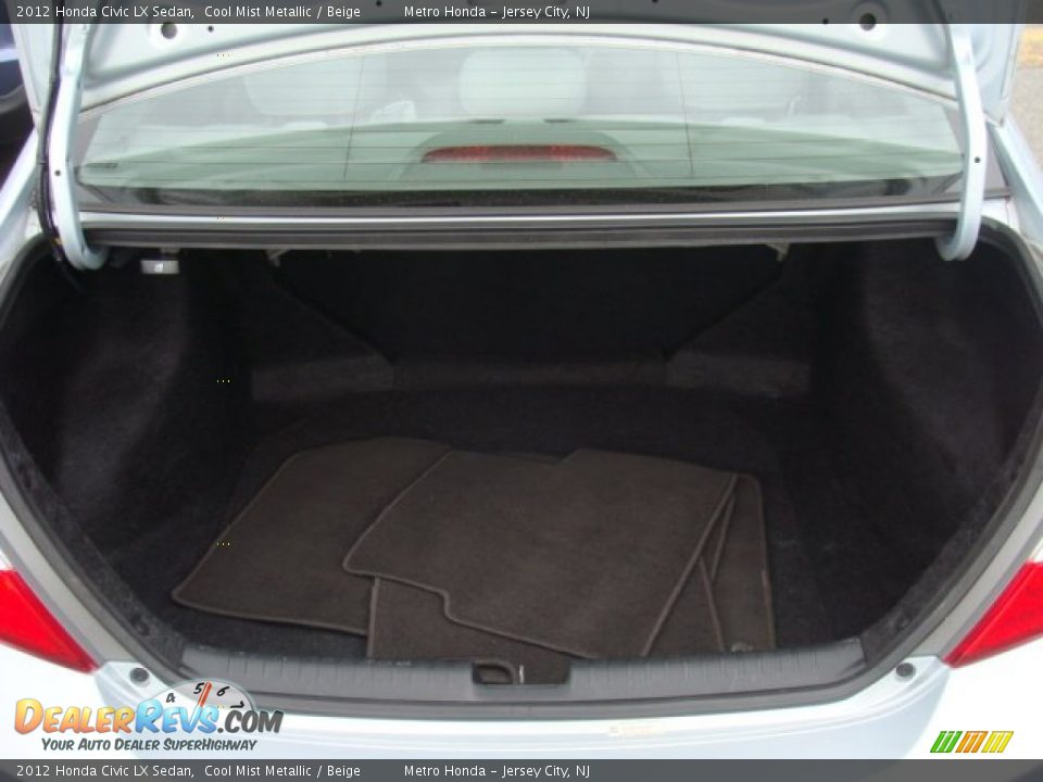 2012 Honda Civic LX Sedan Cool Mist Metallic / Beige Photo #21