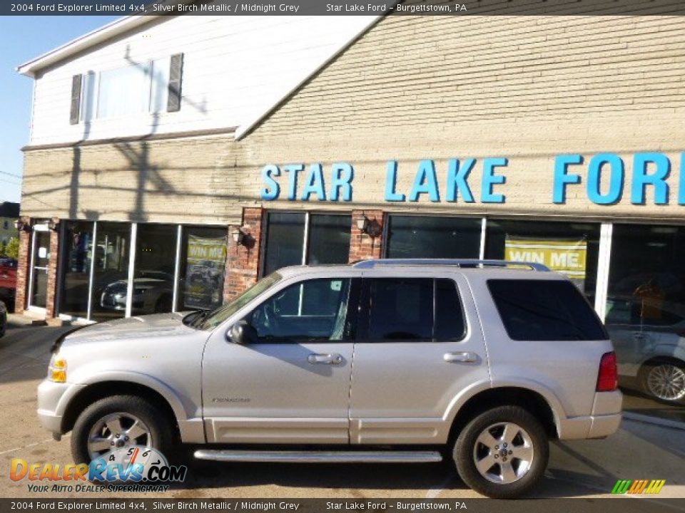 2004 Ford Explorer Limited 4x4 Silver Birch Metallic / Midnight Grey Photo #7