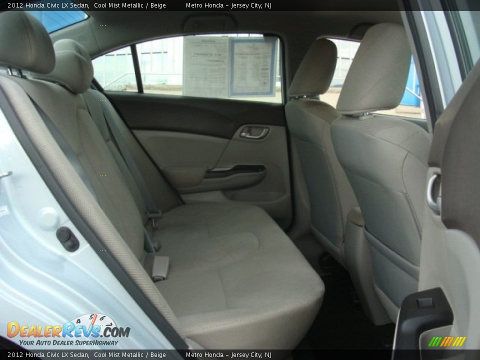 2012 Honda Civic LX Sedan Cool Mist Metallic / Beige Photo #23