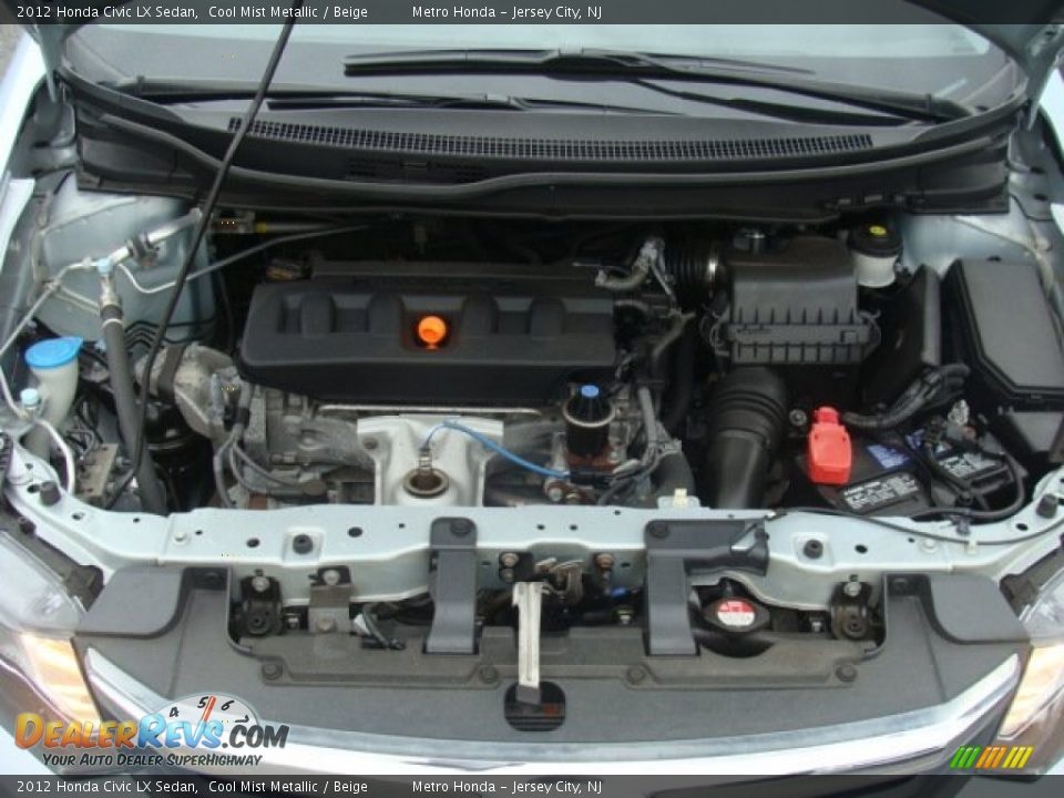 2012 Honda Civic LX Sedan Cool Mist Metallic / Beige Photo #27