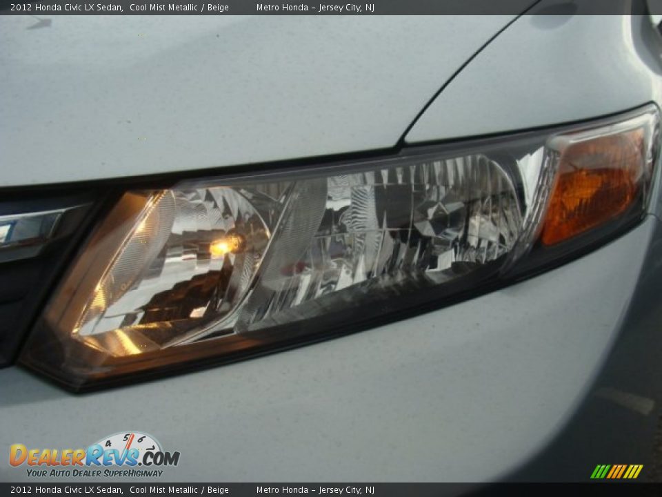 2012 Honda Civic LX Sedan Cool Mist Metallic / Beige Photo #28