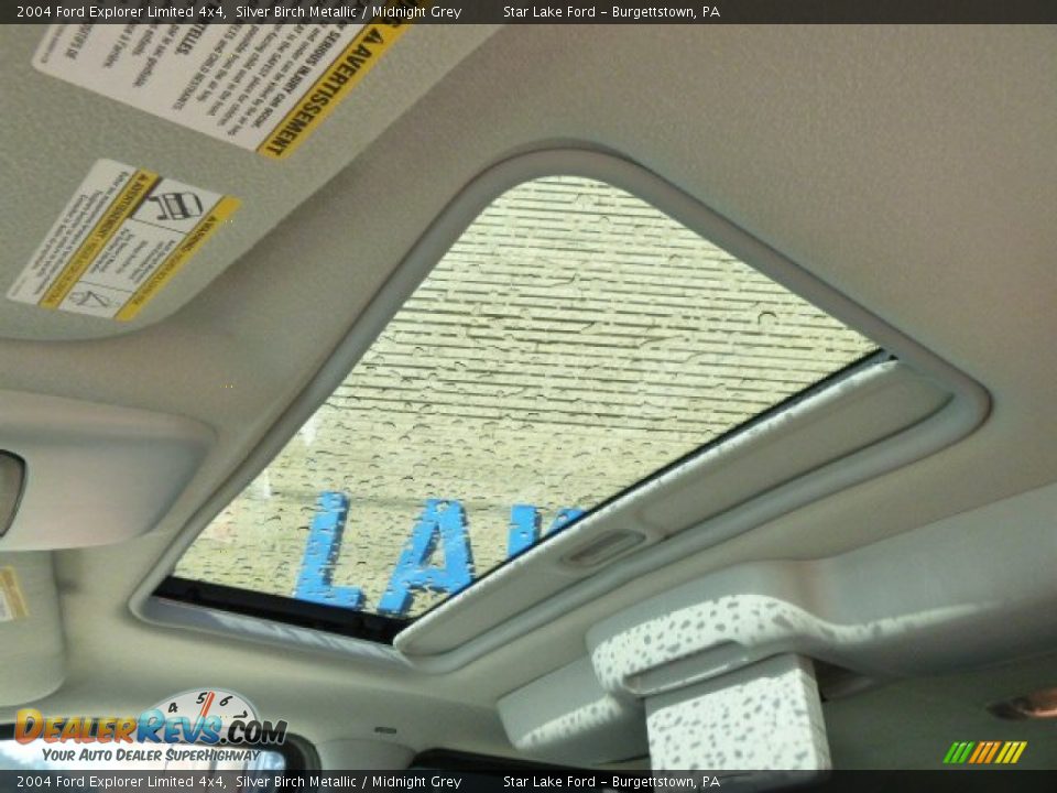 2004 Ford Explorer Limited 4x4 Silver Birch Metallic / Midnight Grey Photo #14