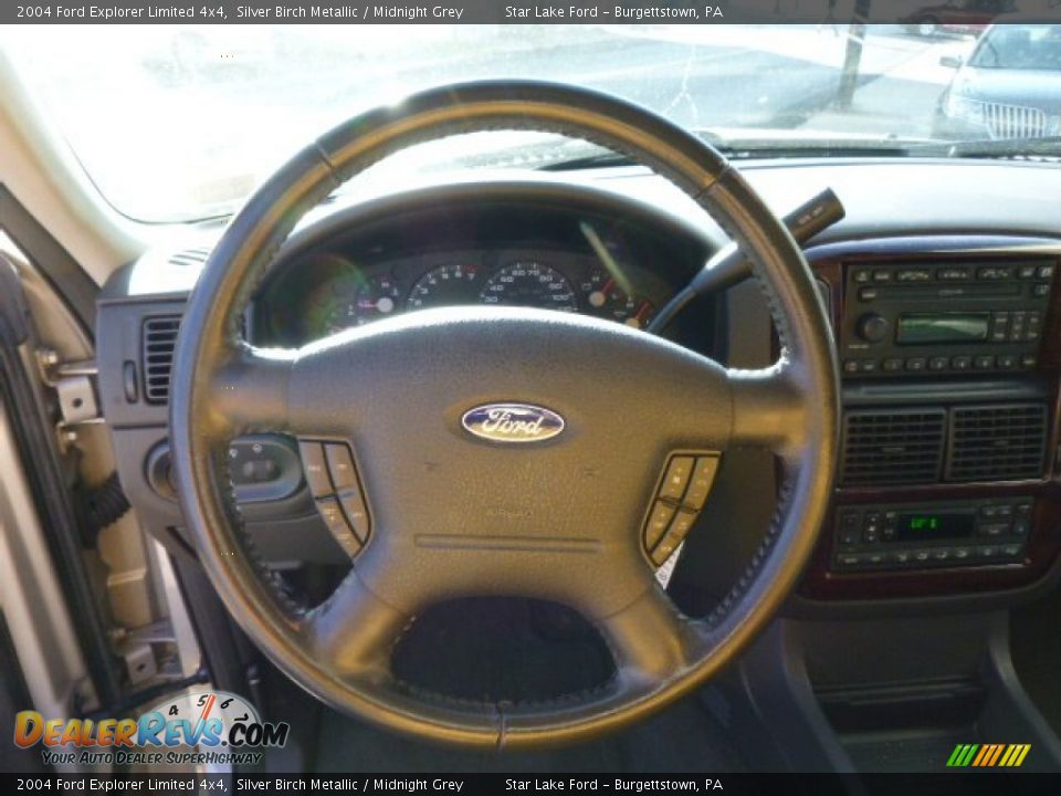 2004 Ford Explorer Limited 4x4 Silver Birch Metallic / Midnight Grey Photo #18