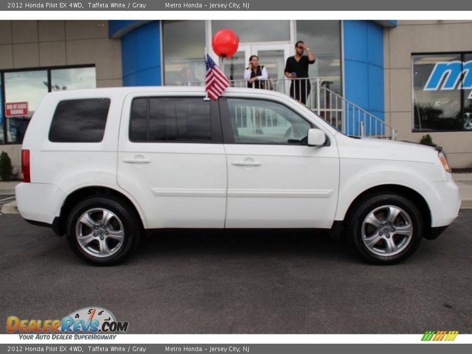 2012 Honda Pilot EX 4WD Taffeta White / Gray Photo #11