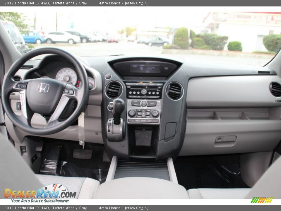 2012 Honda Pilot EX 4WD Taffeta White / Gray Photo #16