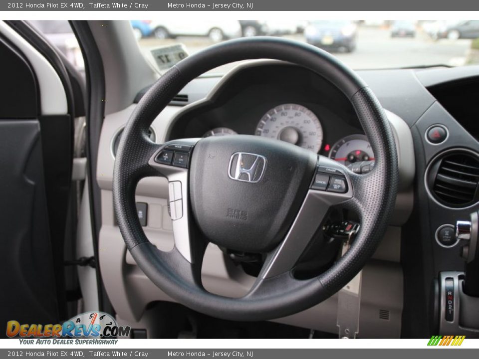 2012 Honda Pilot EX 4WD Taffeta White / Gray Photo #18