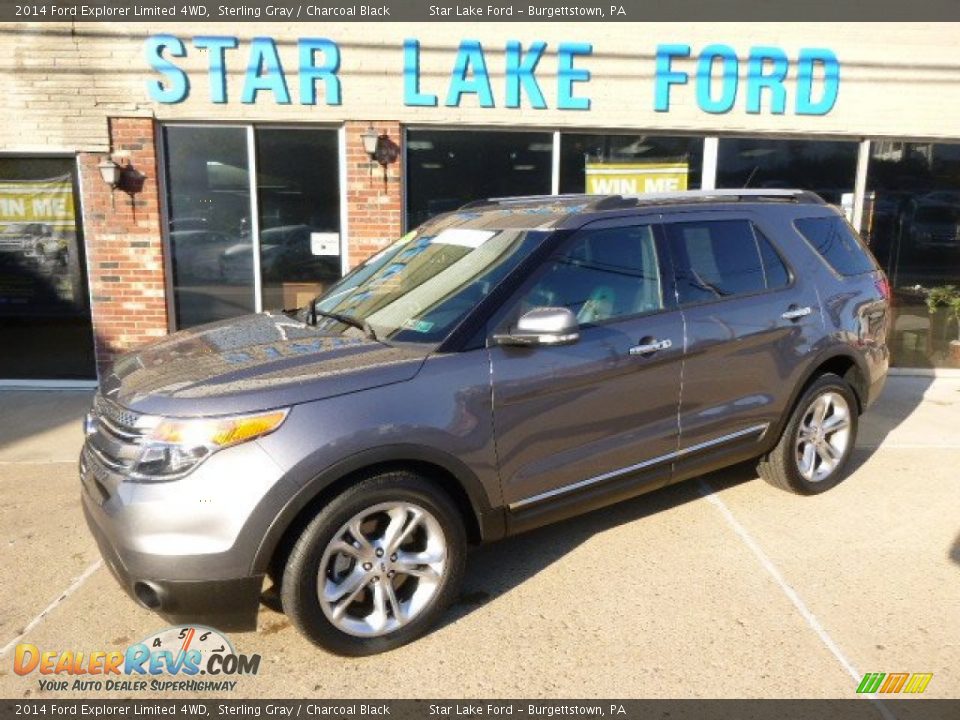 2014 Ford Explorer Limited 4WD Sterling Gray / Charcoal Black Photo #1