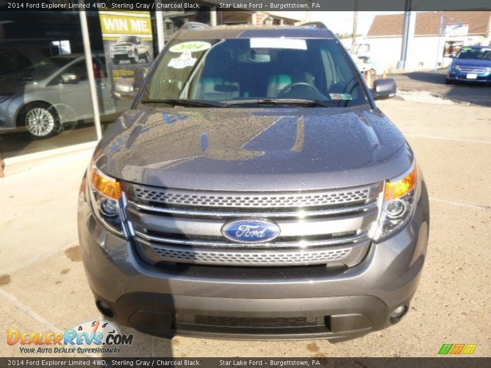 2014 Ford Explorer Limited 4WD Sterling Gray / Charcoal Black Photo #2
