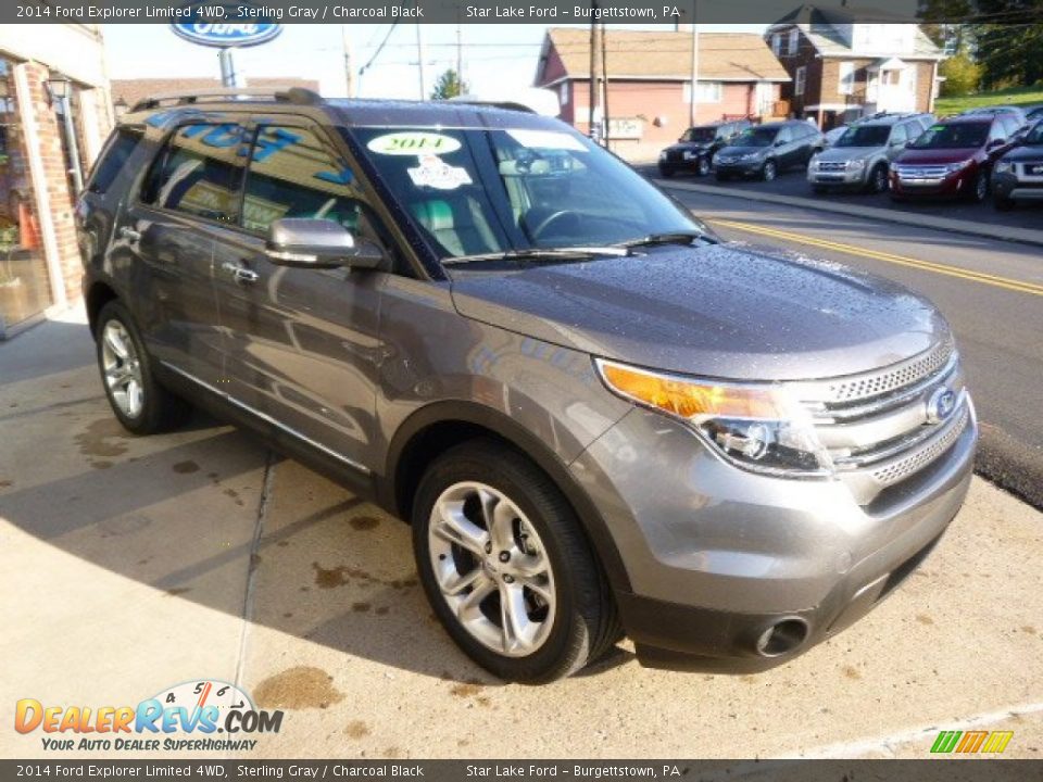 2014 Ford Explorer Limited 4WD Sterling Gray / Charcoal Black Photo #3