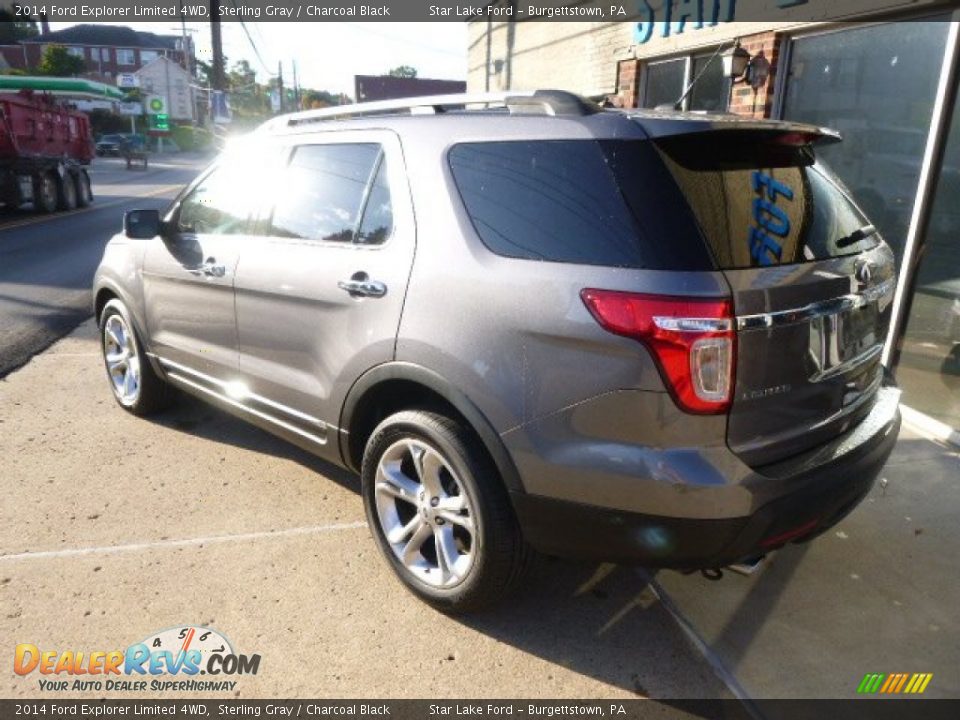 2014 Ford Explorer Limited 4WD Sterling Gray / Charcoal Black Photo #6
