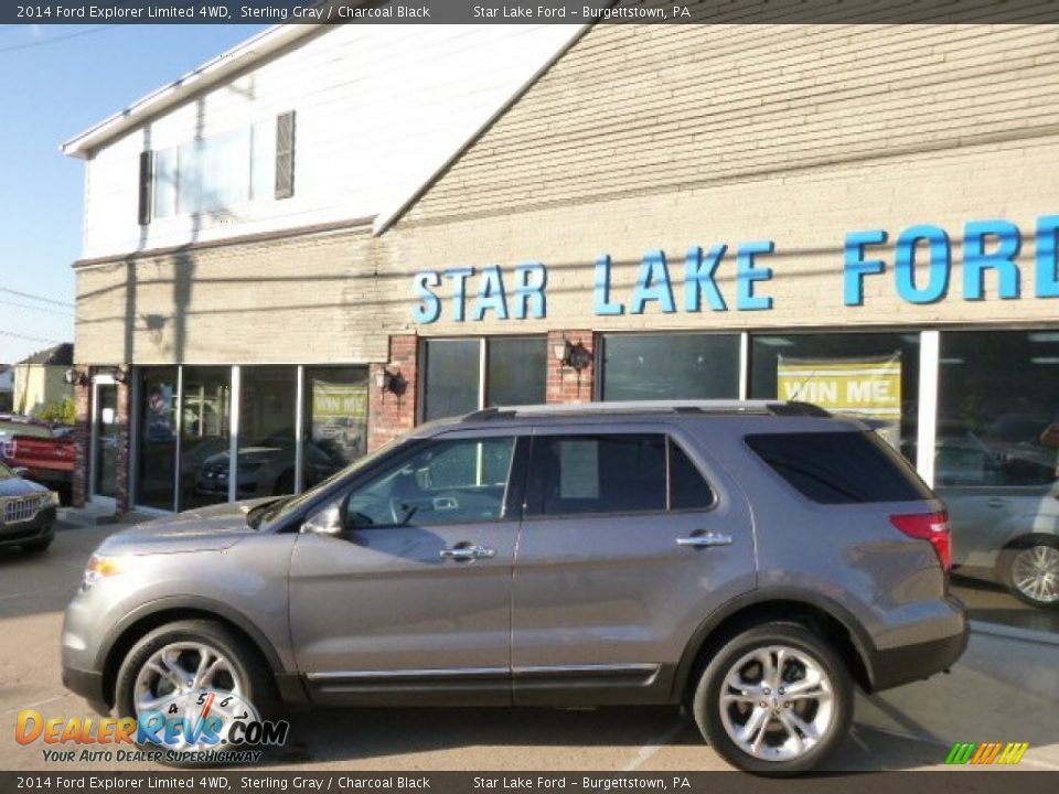 2014 Ford Explorer Limited 4WD Sterling Gray / Charcoal Black Photo #7