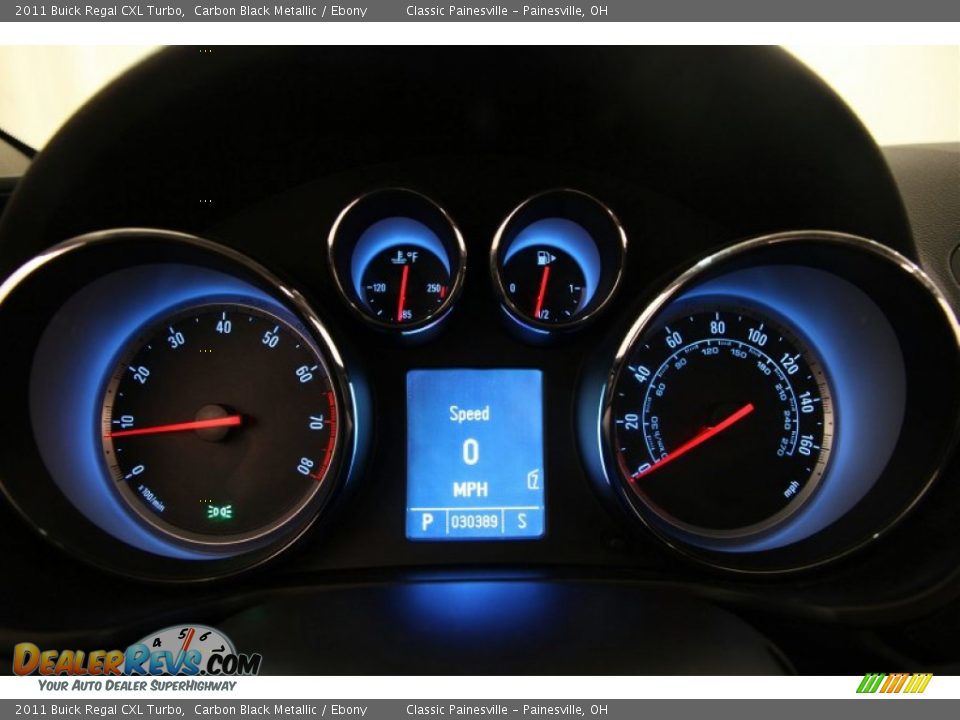 2011 Buick Regal CXL Turbo Carbon Black Metallic / Ebony Photo #7