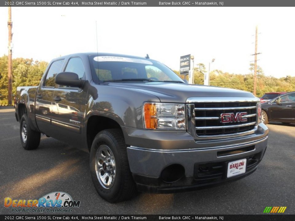 2012 GMC Sierra 1500 SL Crew Cab 4x4 Mocha Steel Metallic / Dark Titanium Photo #1