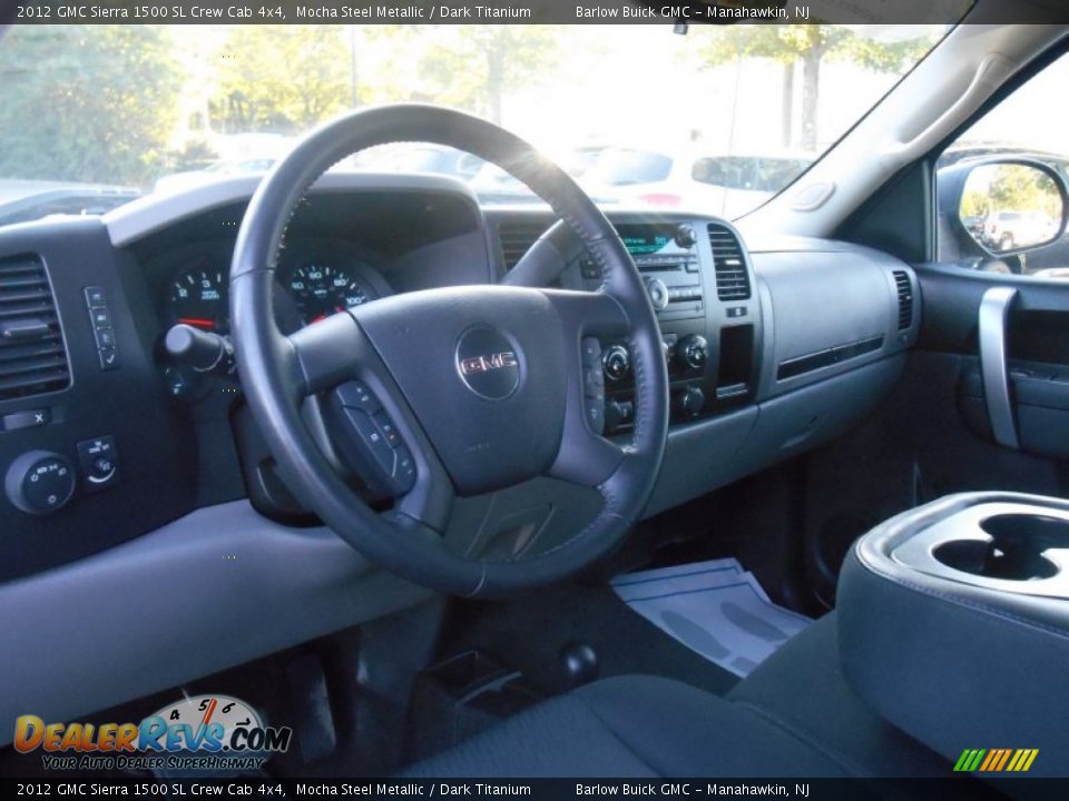 2012 GMC Sierra 1500 SL Crew Cab 4x4 Mocha Steel Metallic / Dark Titanium Photo #12