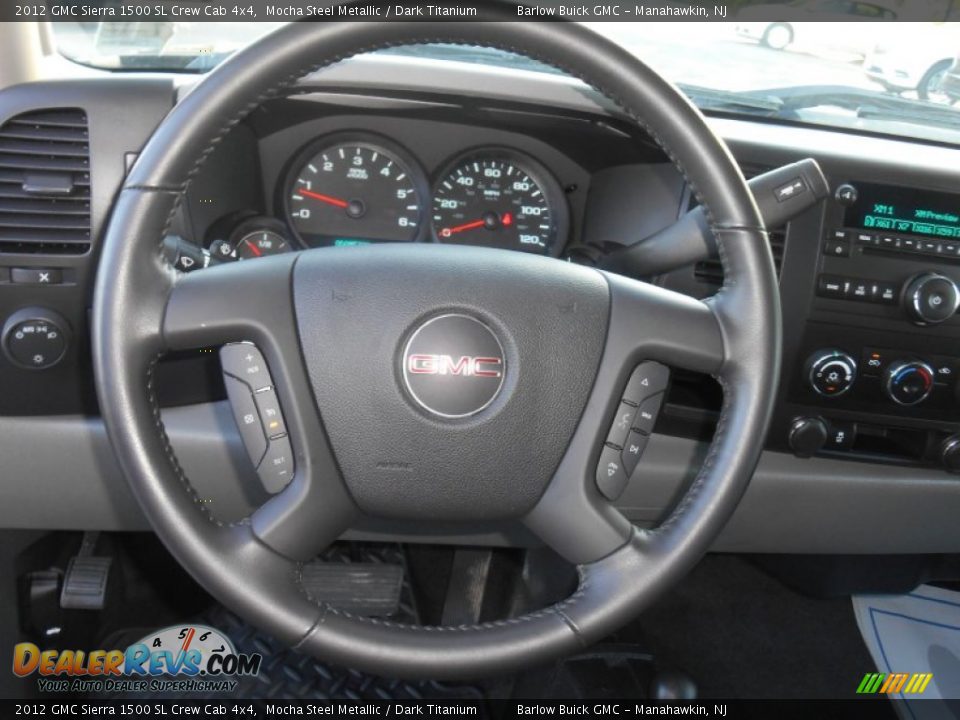 2012 GMC Sierra 1500 SL Crew Cab 4x4 Mocha Steel Metallic / Dark Titanium Photo #15