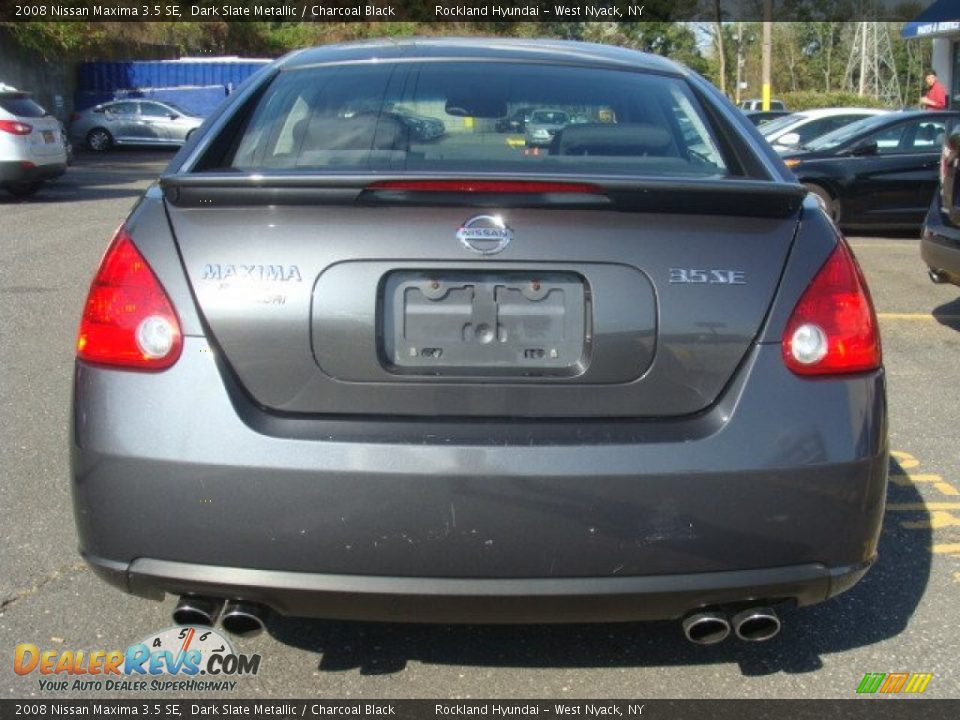 2008 Nissan Maxima 3.5 SE Dark Slate Metallic / Charcoal Black Photo #5