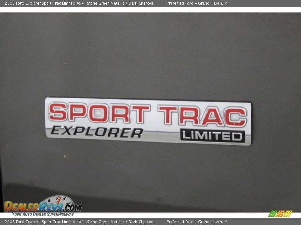 2008 Ford Explorer Sport Trac Limited 4x4 Stone Green Metallic / Dark Charcoal Photo #8