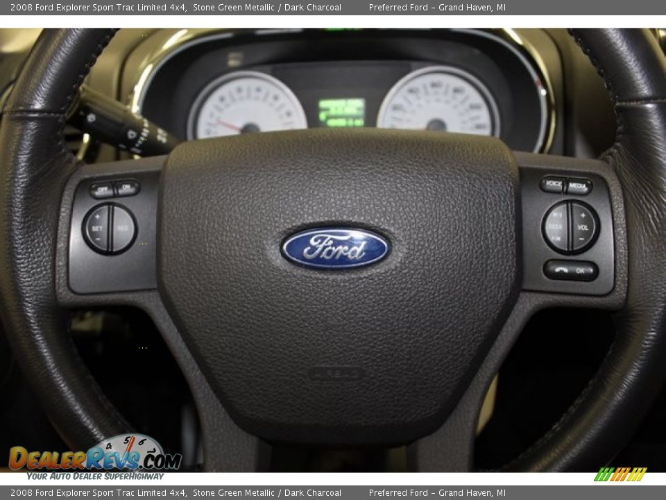 2008 Ford Explorer Sport Trac Limited 4x4 Stone Green Metallic / Dark Charcoal Photo #34