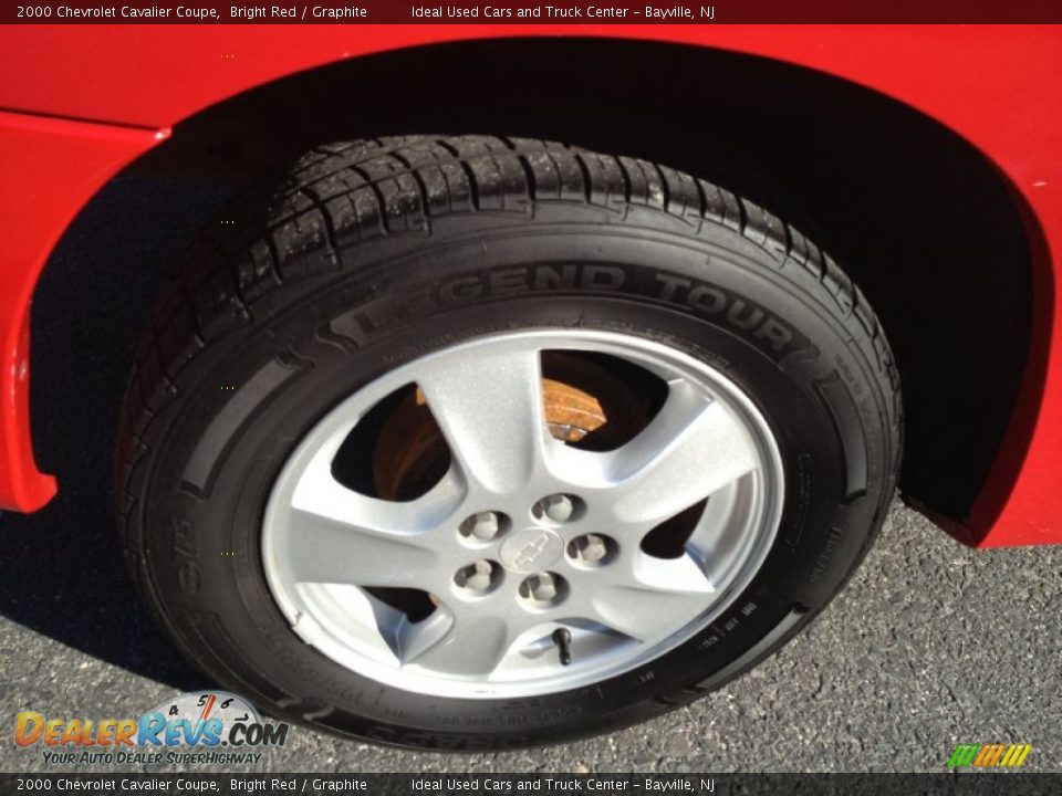 2000 Chevrolet Cavalier Coupe Bright Red / Graphite Photo #7