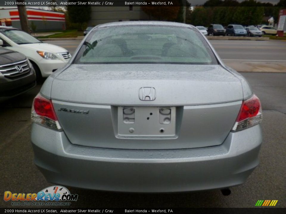 2009 Honda Accord LX Sedan Alabaster Silver Metallic / Gray Photo #5