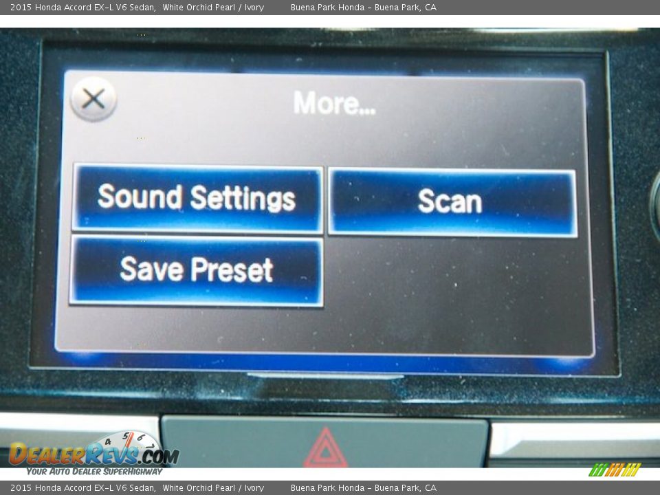 2015 Honda Accord EX-L V6 Sedan White Orchid Pearl / Ivory Photo #17