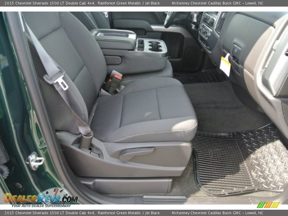 2015 Chevrolet Silverado 1500 LT Double Cab 4x4 Rainforest Green Metallic / Jet Black Photo #17