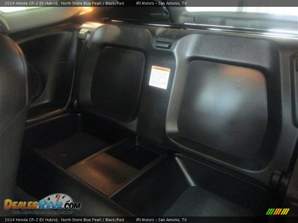 Black/Red Interior - 2014 Honda CR-Z EX Hybrid Photo #11