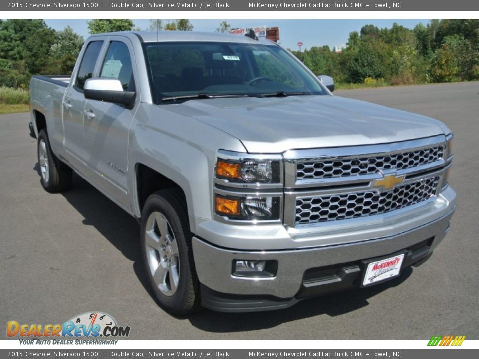 2015 Chevrolet Silverado 1500 LT Double Cab Silver Ice Metallic / Jet Black Photo #1