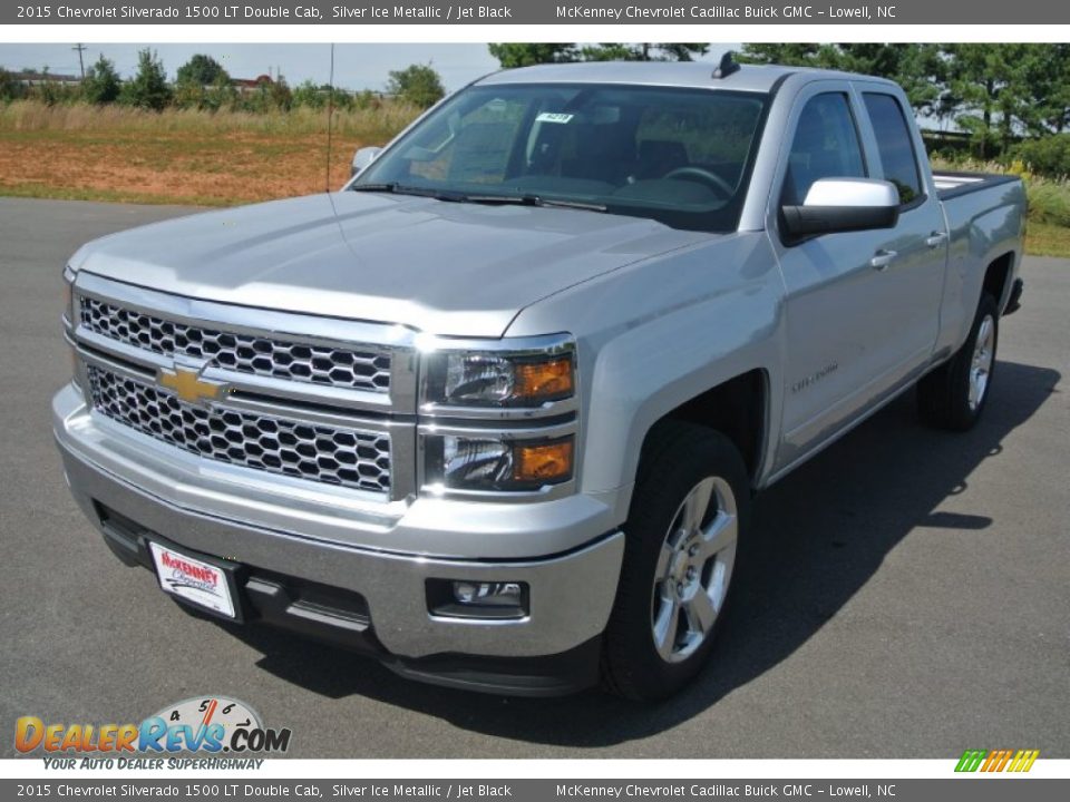 2015 Chevrolet Silverado 1500 LT Double Cab Silver Ice Metallic / Jet Black Photo #2