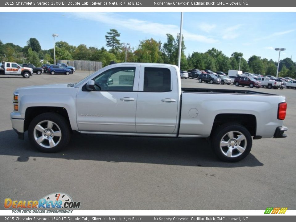 Silver Ice Metallic 2015 Chevrolet Silverado 1500 LT Double Cab Photo #3