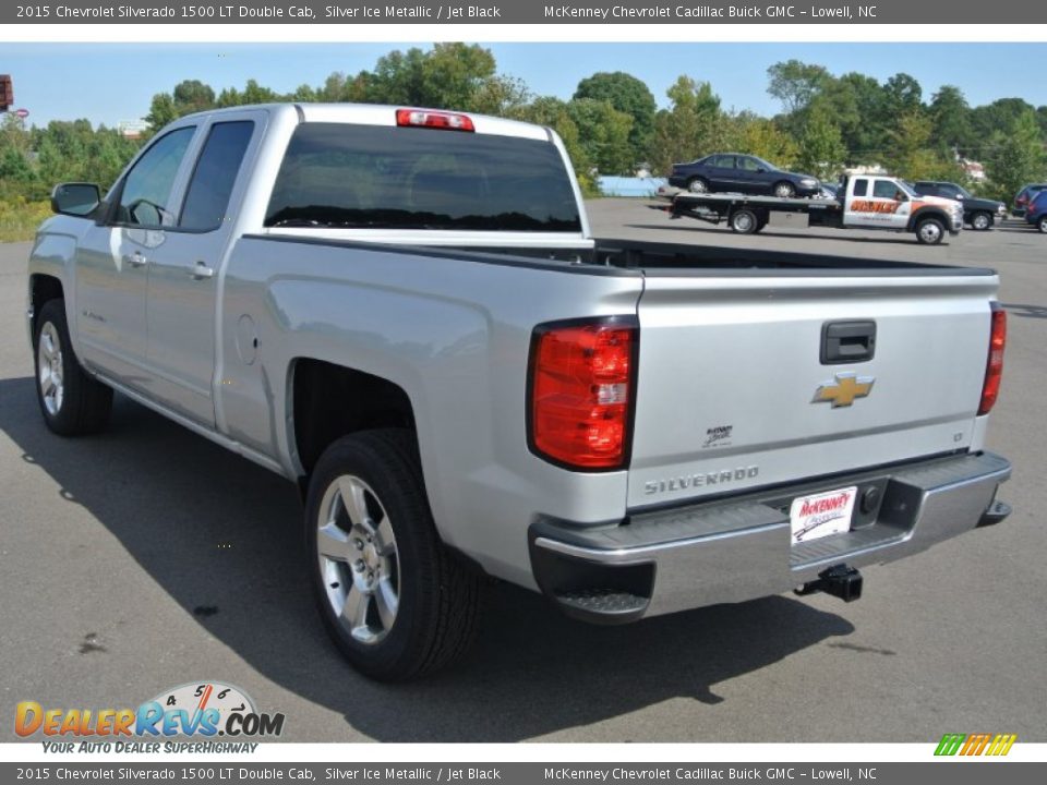 2015 Chevrolet Silverado 1500 LT Double Cab Silver Ice Metallic / Jet Black Photo #4