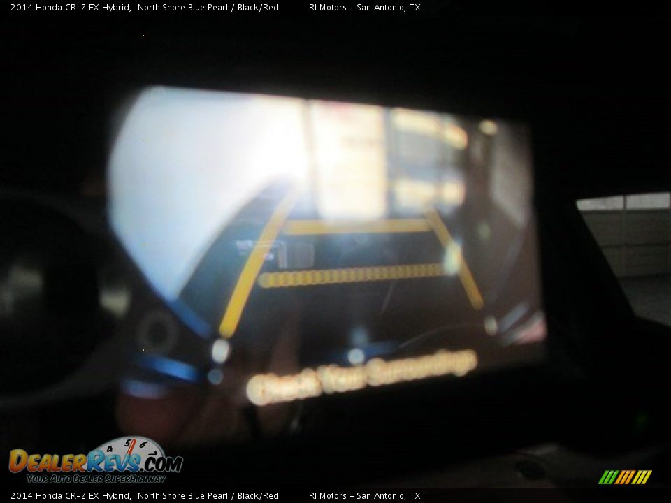 2014 Honda CR-Z EX Hybrid North Shore Blue Pearl / Black/Red Photo #19