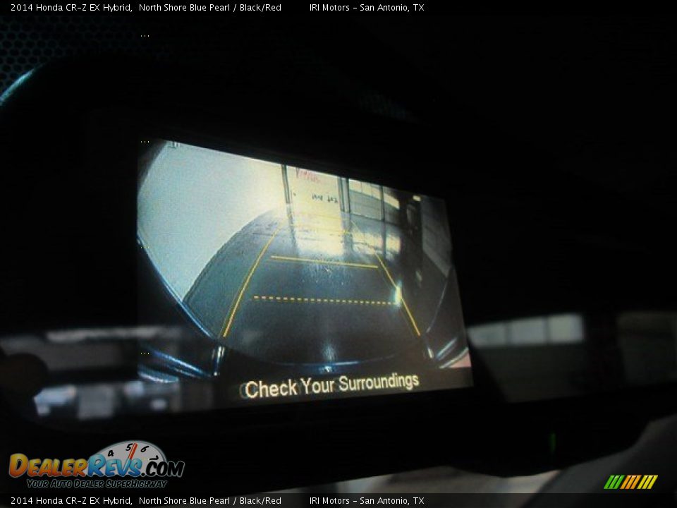 2014 Honda CR-Z EX Hybrid North Shore Blue Pearl / Black/Red Photo #20