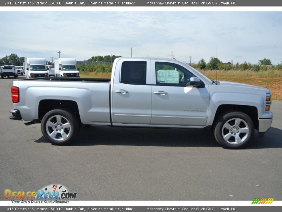2015 Chevrolet Silverado 1500 LT Double Cab Silver Ice Metallic / Jet Black Photo #6
