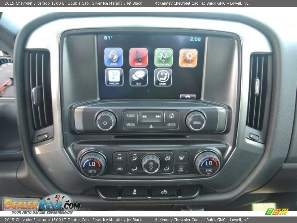 2015 Chevrolet Silverado 1500 LT Double Cab Silver Ice Metallic / Jet Black Photo #11