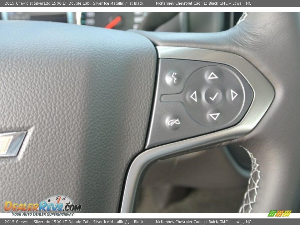 2015 Chevrolet Silverado 1500 LT Double Cab Silver Ice Metallic / Jet Black Photo #13