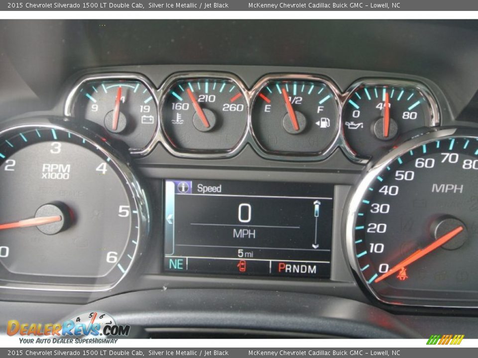 2015 Chevrolet Silverado 1500 LT Double Cab Silver Ice Metallic / Jet Black Photo #14
