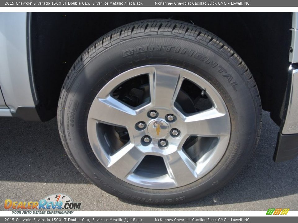 2015 Chevrolet Silverado 1500 LT Double Cab Silver Ice Metallic / Jet Black Photo #19