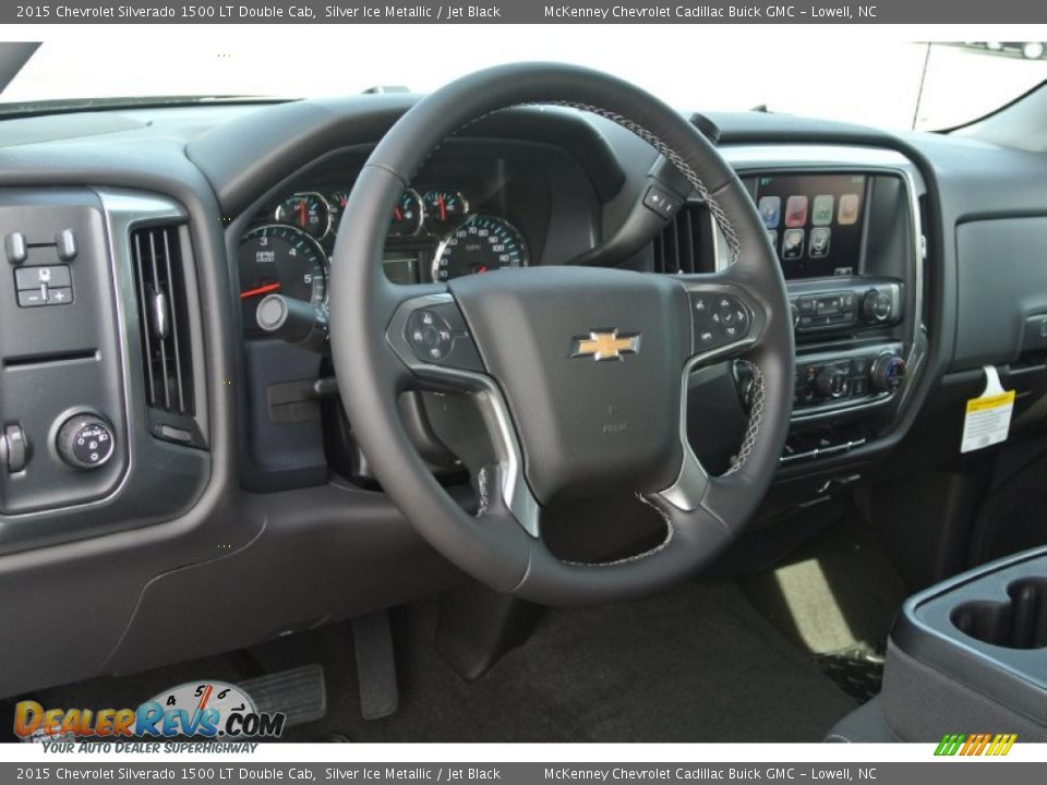 2015 Chevrolet Silverado 1500 LT Double Cab Silver Ice Metallic / Jet Black Photo #21