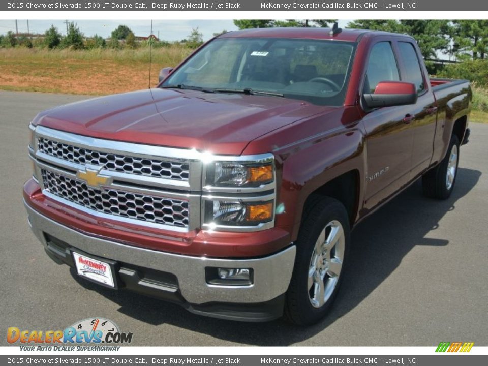 2015 Chevrolet Silverado 1500 LT Double Cab Deep Ruby Metallic / Jet Black Photo #2