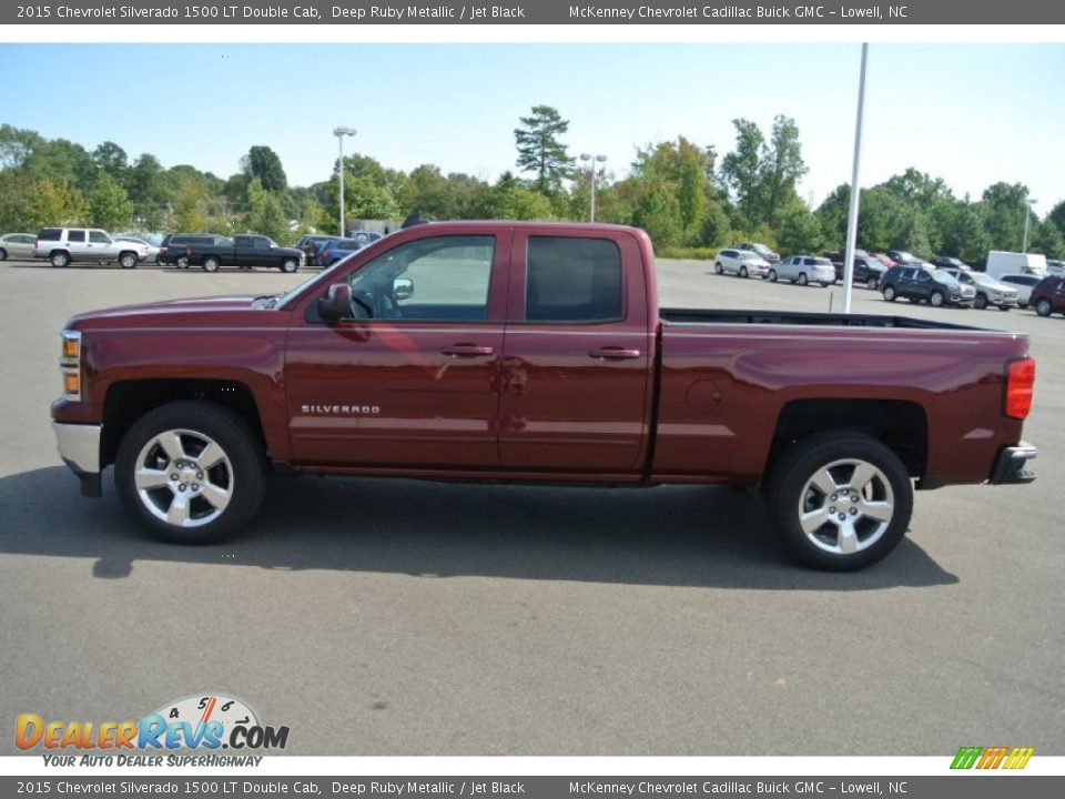 2015 Chevrolet Silverado 1500 LT Double Cab Deep Ruby Metallic / Jet Black Photo #3