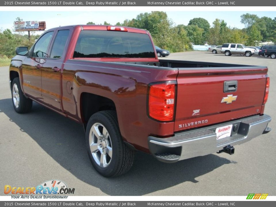 2015 Chevrolet Silverado 1500 LT Double Cab Deep Ruby Metallic / Jet Black Photo #4