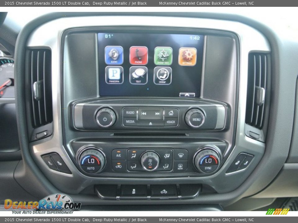 2015 Chevrolet Silverado 1500 LT Double Cab Deep Ruby Metallic / Jet Black Photo #11