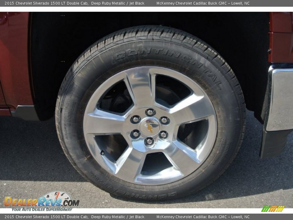 2015 Chevrolet Silverado 1500 LT Double Cab Deep Ruby Metallic / Jet Black Photo #19