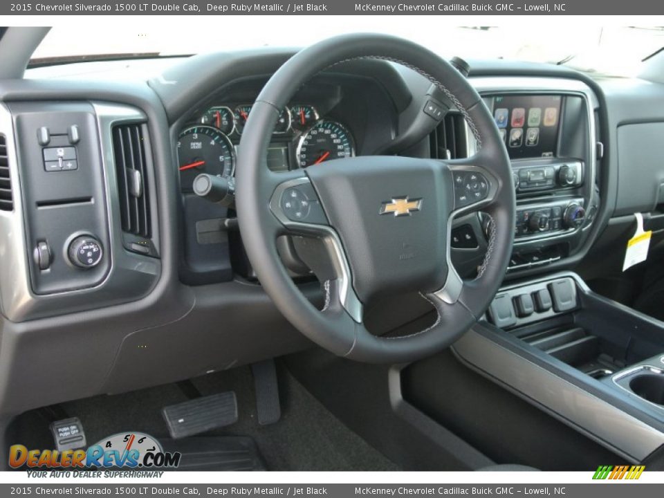 2015 Chevrolet Silverado 1500 LT Double Cab Deep Ruby Metallic / Jet Black Photo #21