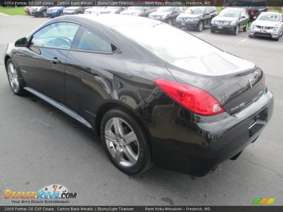 2009 Pontiac G6 GXP Coupe Carbon Black Metallic / Ebony/Light Titanium Photo #5