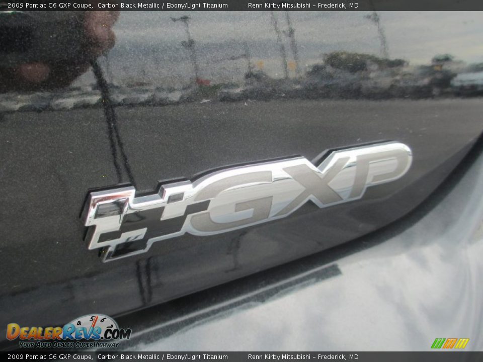 2009 Pontiac G6 GXP Coupe Carbon Black Metallic / Ebony/Light Titanium Photo #9
