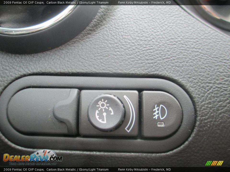 2009 Pontiac G6 GXP Coupe Carbon Black Metallic / Ebony/Light Titanium Photo #19