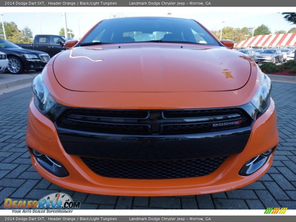 2014 Dodge Dart SXT Header Orange / Black/Light Tungsten Photo #8